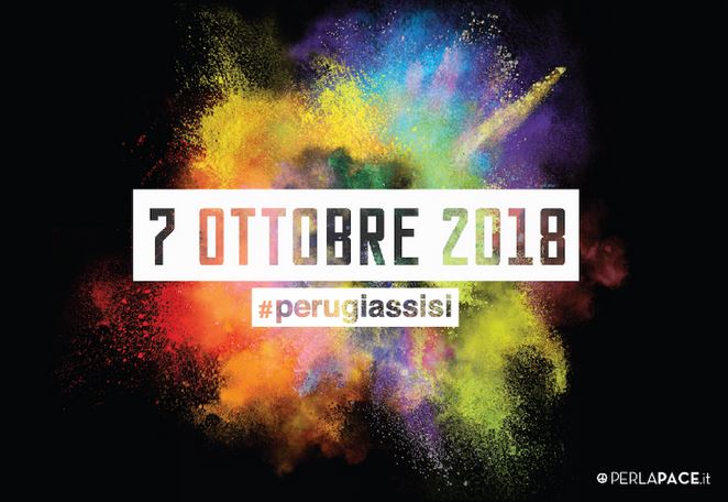 Locandina marcia per la pace Perugia-Assisi 2018
