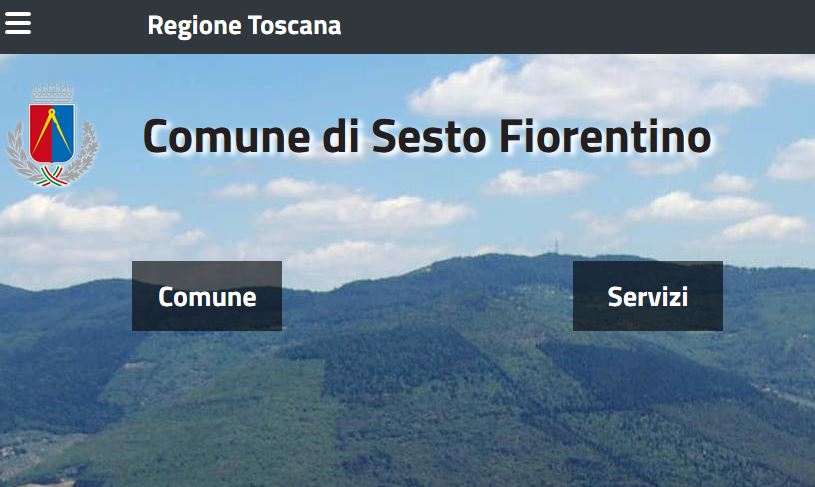 Immagine dal nuovo sito del Comune di Sesto Fiorentino