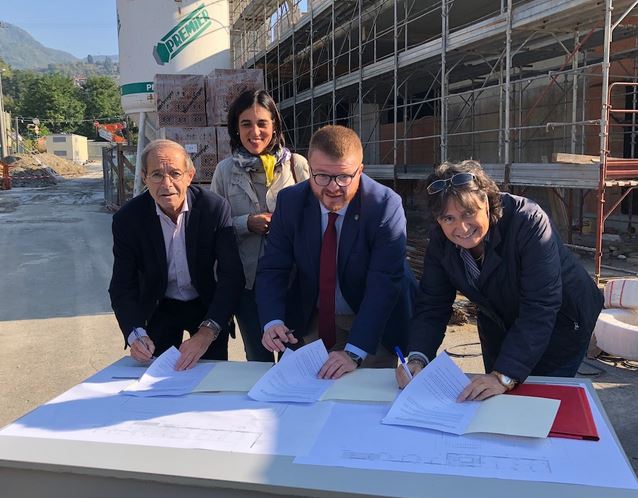 Firma al cantiere per la Casa della salute di Vernio
