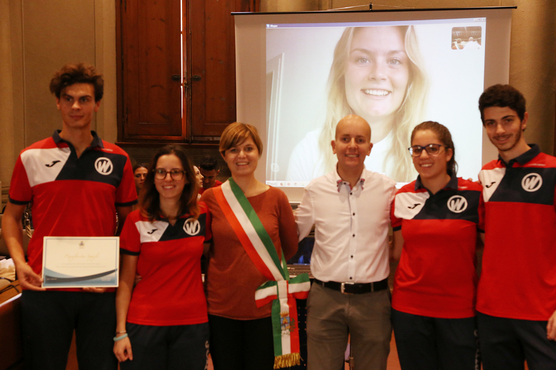 Premiazione atleti in Comune a Empoli