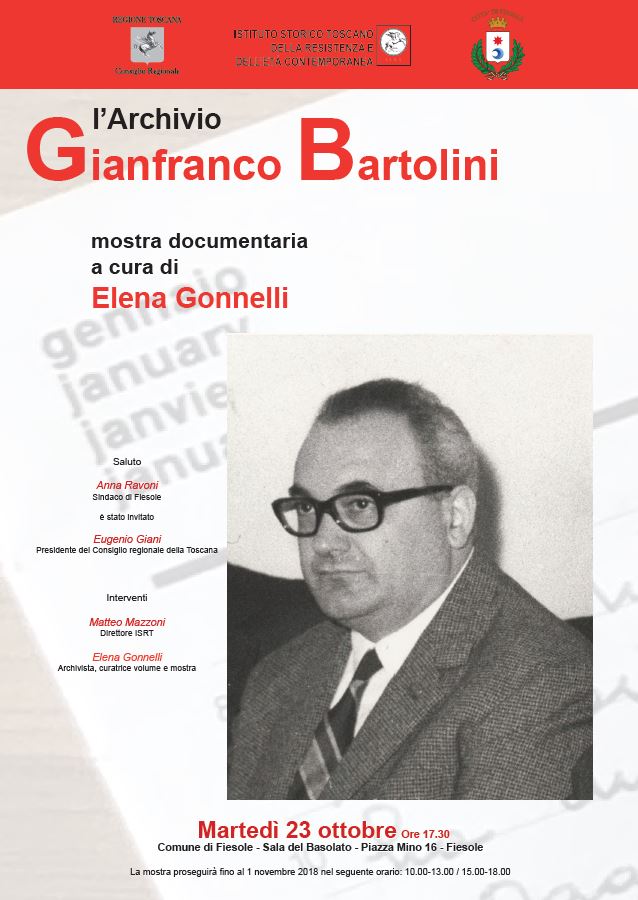 La mostra documentaria su Gianfranco Bartolini a Fiesole 