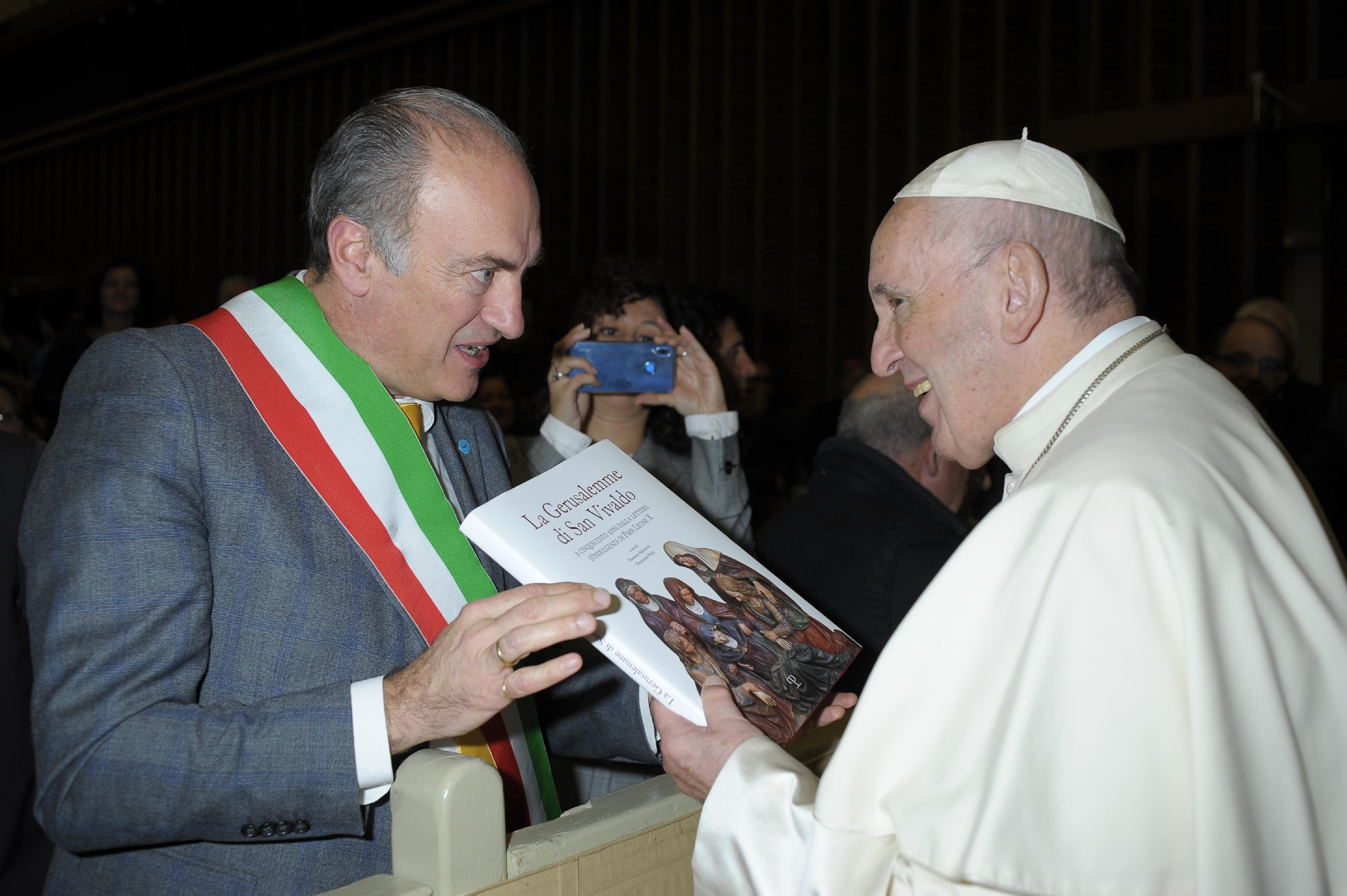 Paolo Pomponi incontra il Papa