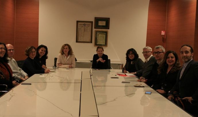 Nella foto, il segretario generale Laura Benedetto, il dirigente area servizi di supporto Brunella Tarli e la rappresentanza sindacale unitaria dell'ente