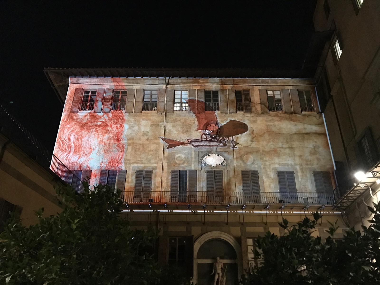 La Limonaia di Palazzo Medici Riccardi con l'installazione luminosa di F-light