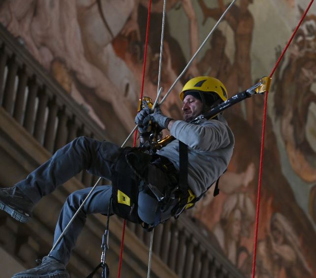 Restauro acrobatico nella Cupola del Duomo