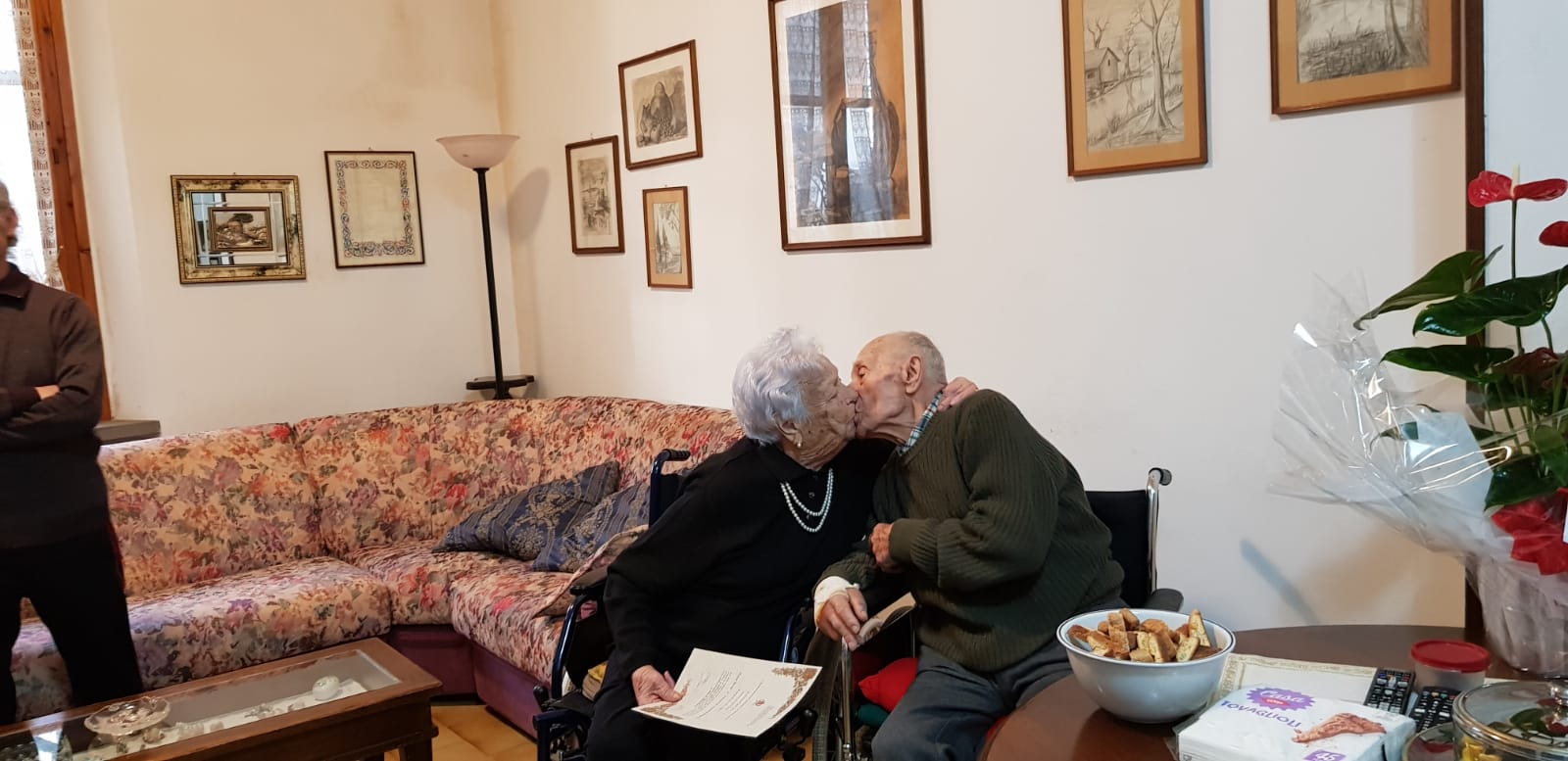 Rina e Vittorio da 70 anni sposi a Montemurlo (foto da comunicato