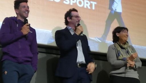 L'ass. Saccardi al convegno su violenza e sport (foto da comunicato RT)