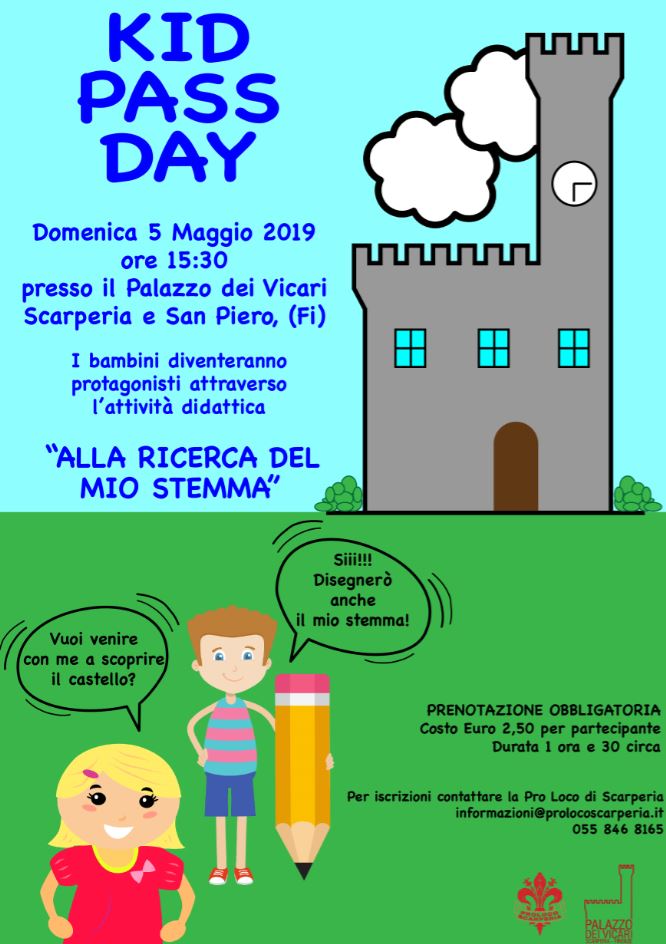 Kid Pass Day a Scarperia e San Piero (locandina da comunicato)