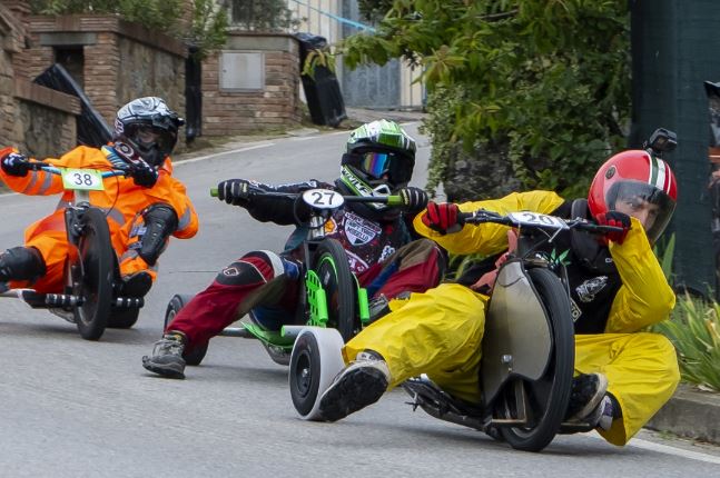 il campionato italiano "Drift trike" e "Gravity Bike" a Castra (Capraia e Limite) (foto da comunicato)
