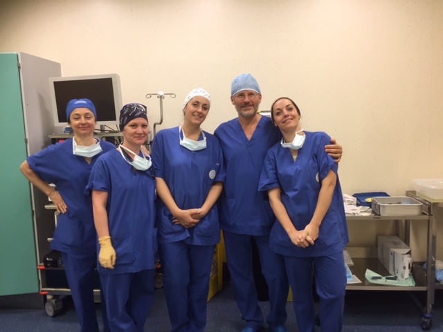 il team dei chirurghi vascolari dell’ospedale di Empoli 