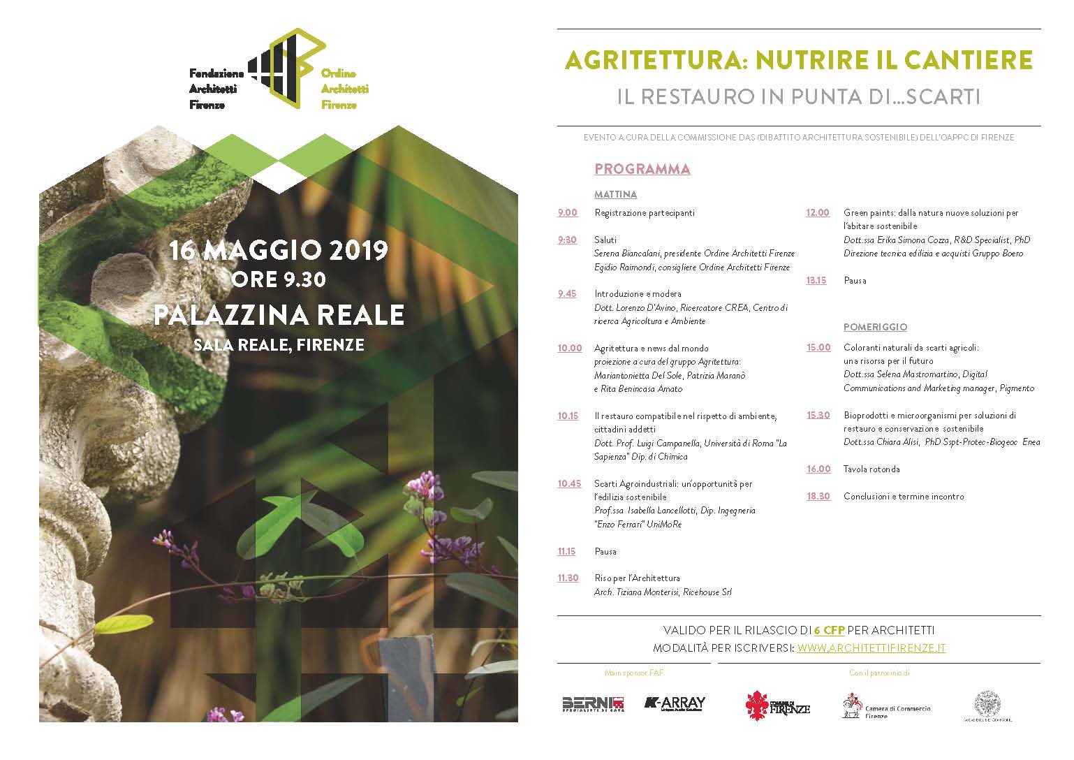 Locandina seminario Architetti 16 maggio 
