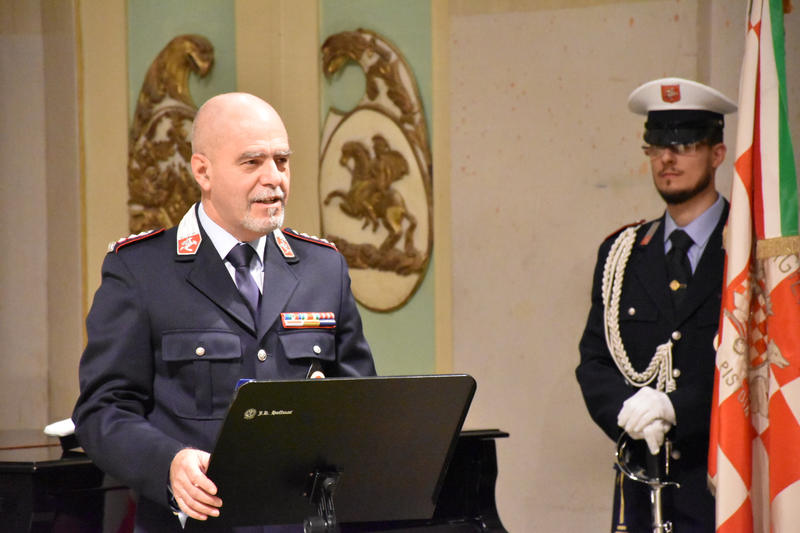 Cerimonia 57^ anniversario Polizia Municipale di Pistoia (foto da comunicato)