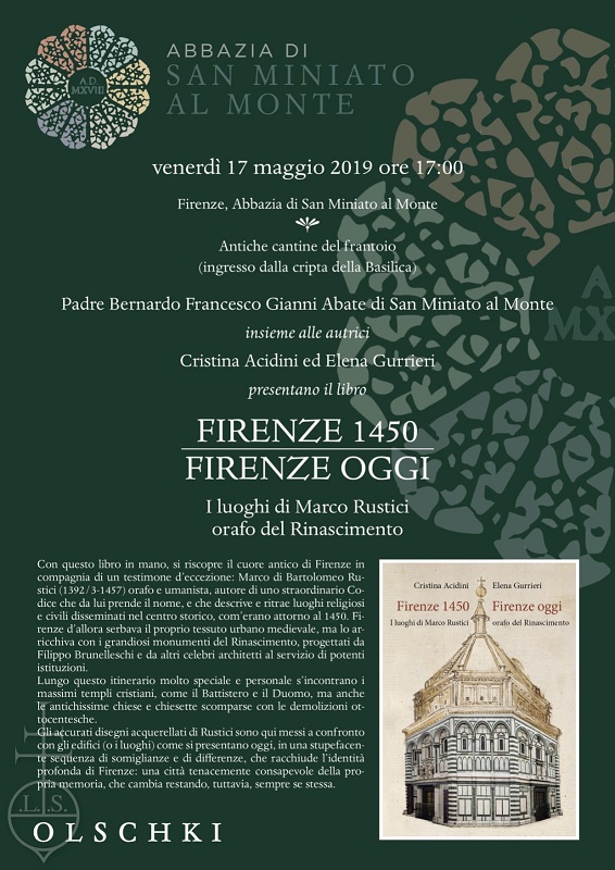 La locandina della presentazione di 'Firenze 1450, Firenze oggi'