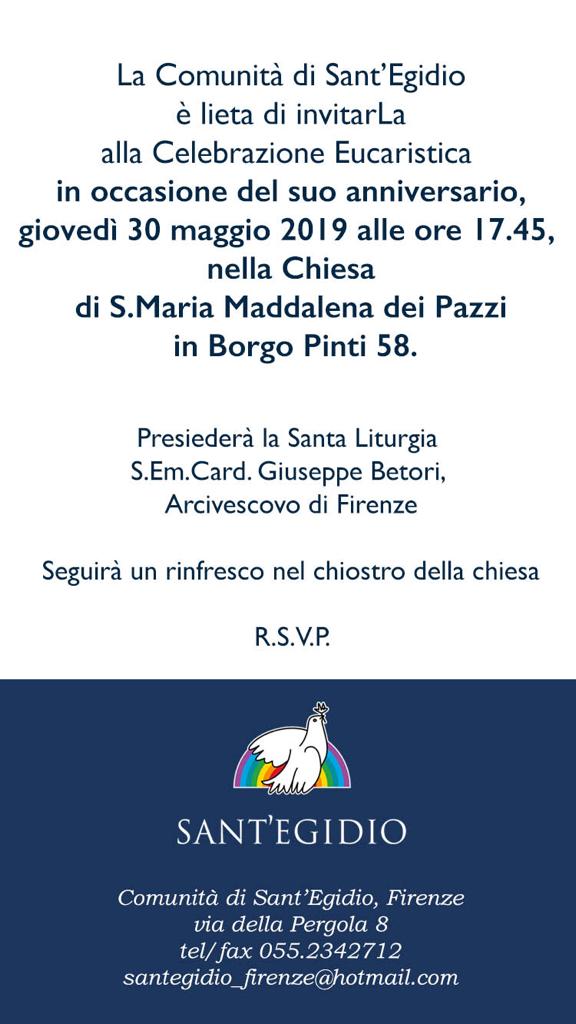 L'invito per la liturgia 