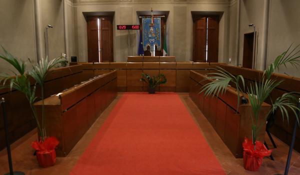 La sala consiliare di Empoli (foto da sito del Comune)