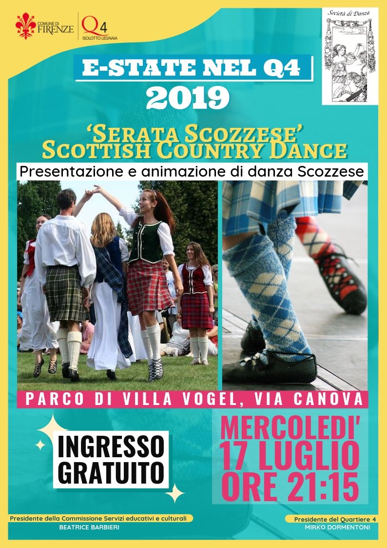 Locandina Serata Scozzese Scottish Country Dance