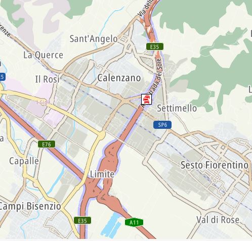 A1 fra Firenze Nord e Calenzano