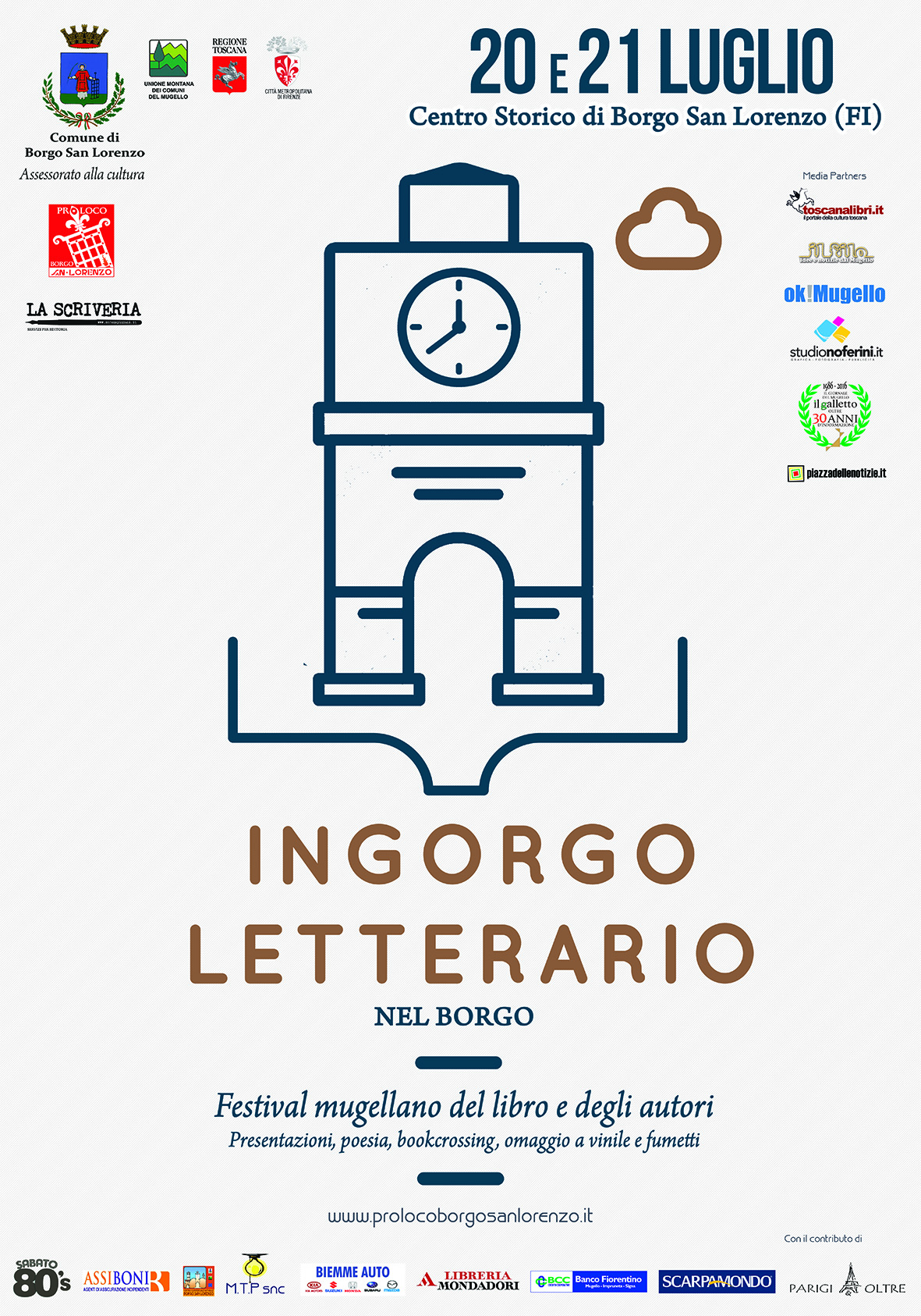 La locandina di Ingorgo Letterario (immagine da comunicato)