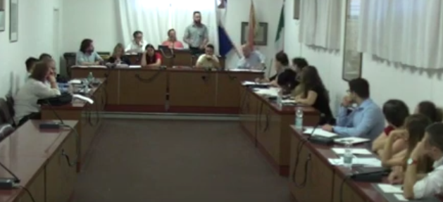 Consiglio Comunale (video frame da comunicato)