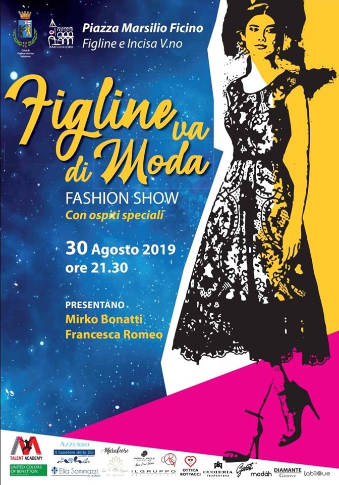Locandina della sfilata di moda (immagine da comunicato)