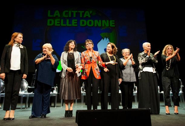 Da sx Abderrahim, Ercolini, Sumini, Dandini, Colau, Mancinelli, Fuksas, De Gregorio