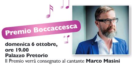 Premio Boccaccesca a Marco Masini