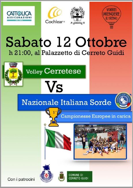 locandina Nazionale italiana sorde di volley femminile  (immagine da comunicato)
