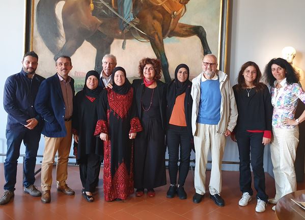 Donne palestinesi ricevute dal presidente del Consiglio comunale Luca Milani
