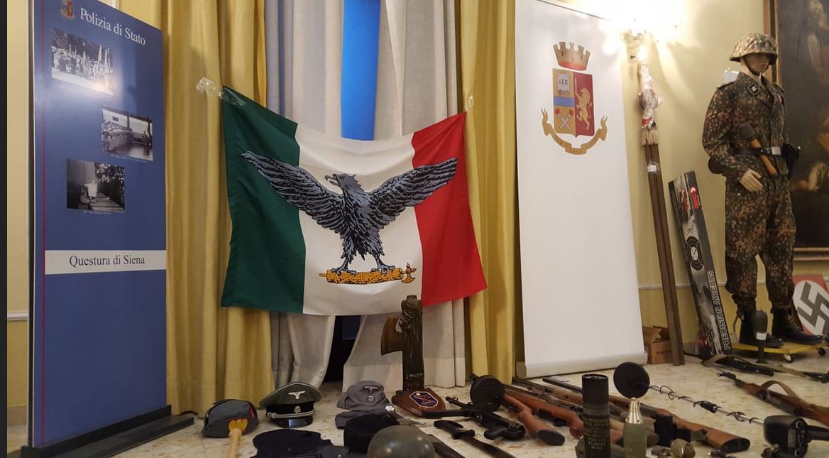 Armi e residuati bellkici sequestrati dalla Polizia di Stato di Firenze e Siena