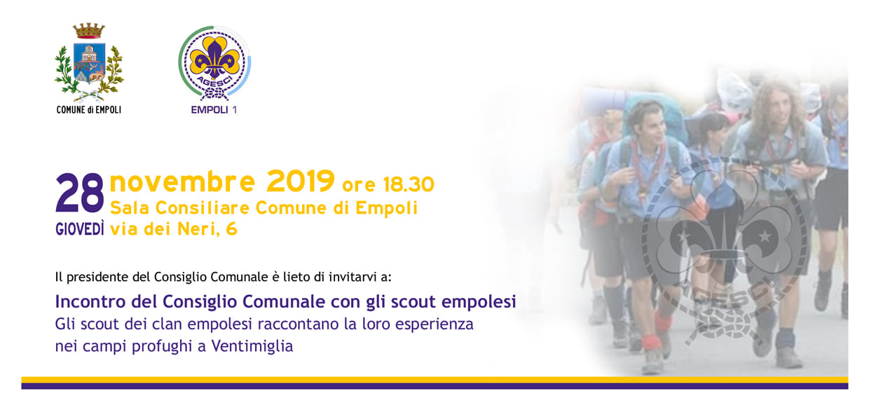 Il Consiglio Comunale di Empoli incontra gli Scout empolesi