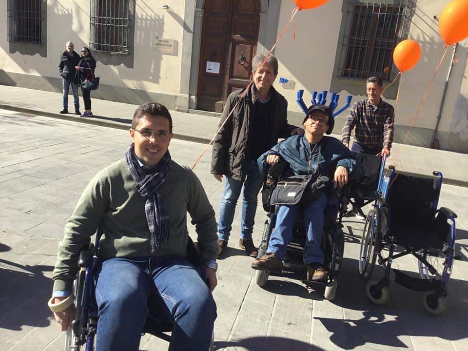 Paolo Gandola in una precedente giornata per la disabilit tenutasi a Campi Bisenzio
