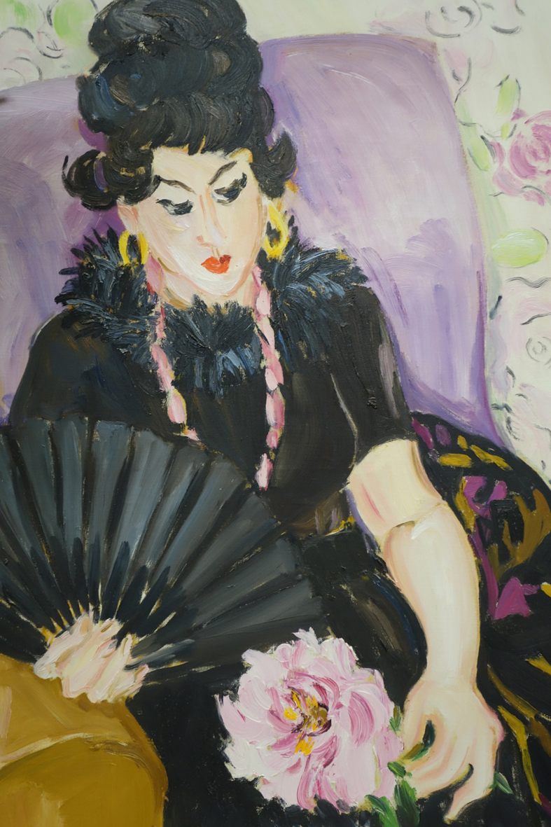 Danièle Lorenzi Scotto, 'Rosy', olio su tela, 116X89.jpg