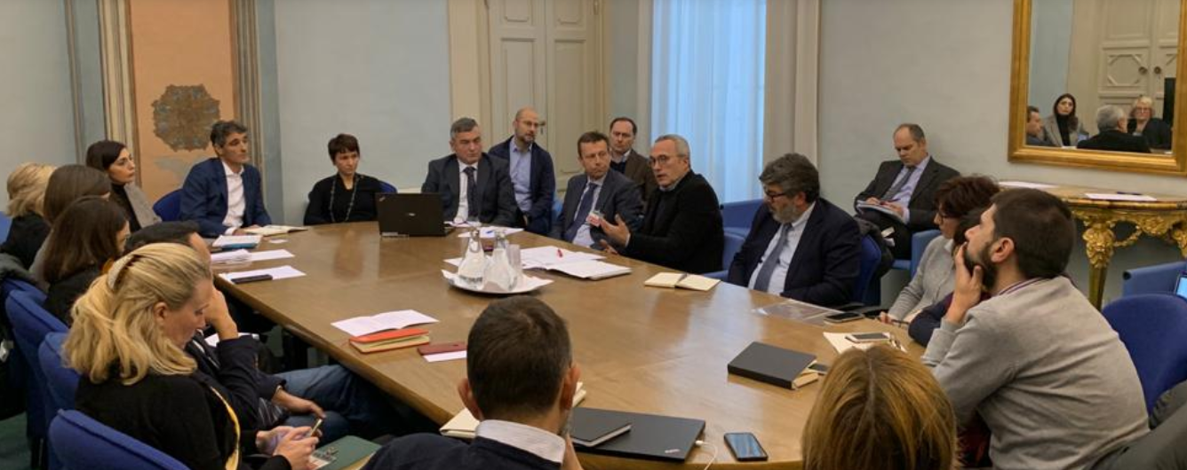 La riunione a Palazzo Strozzi Sacrati  (Foto da comunicato RT)