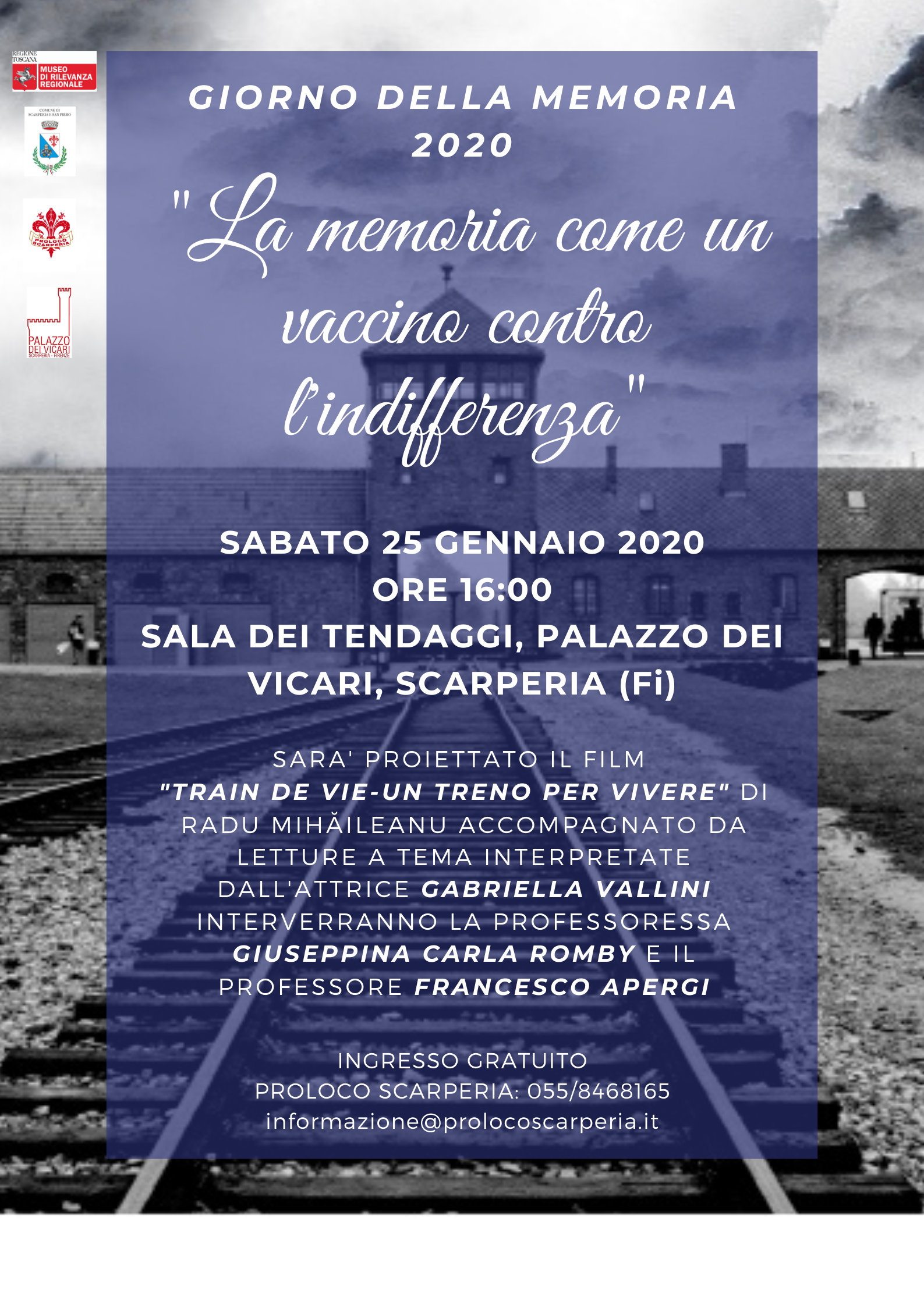 Giorno della memoria 2020 - locandina