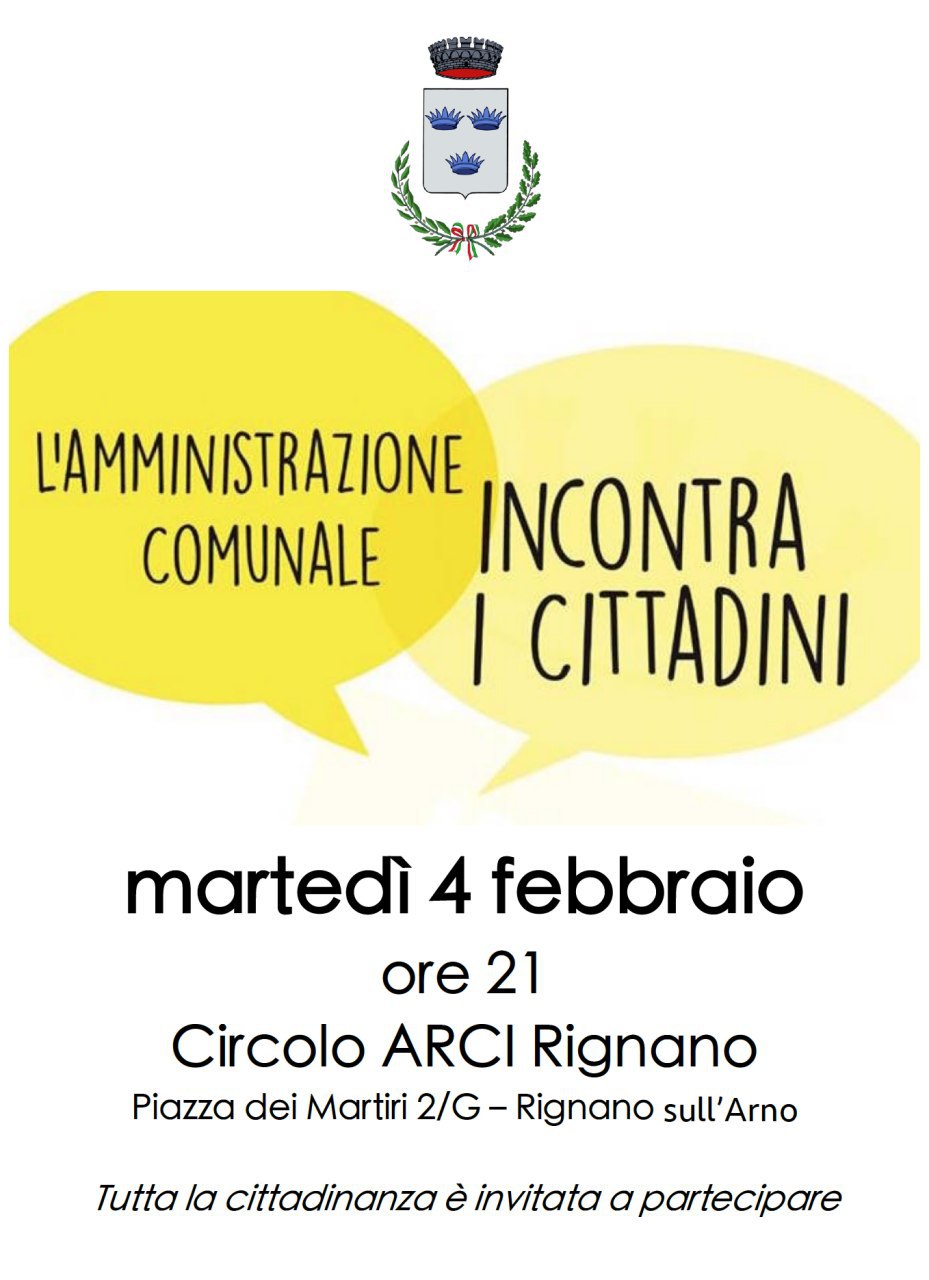 Incontri con i cittadini