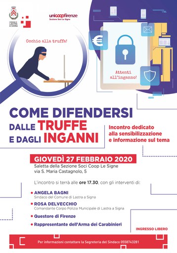 Come difendersi dalla truffe - locandina