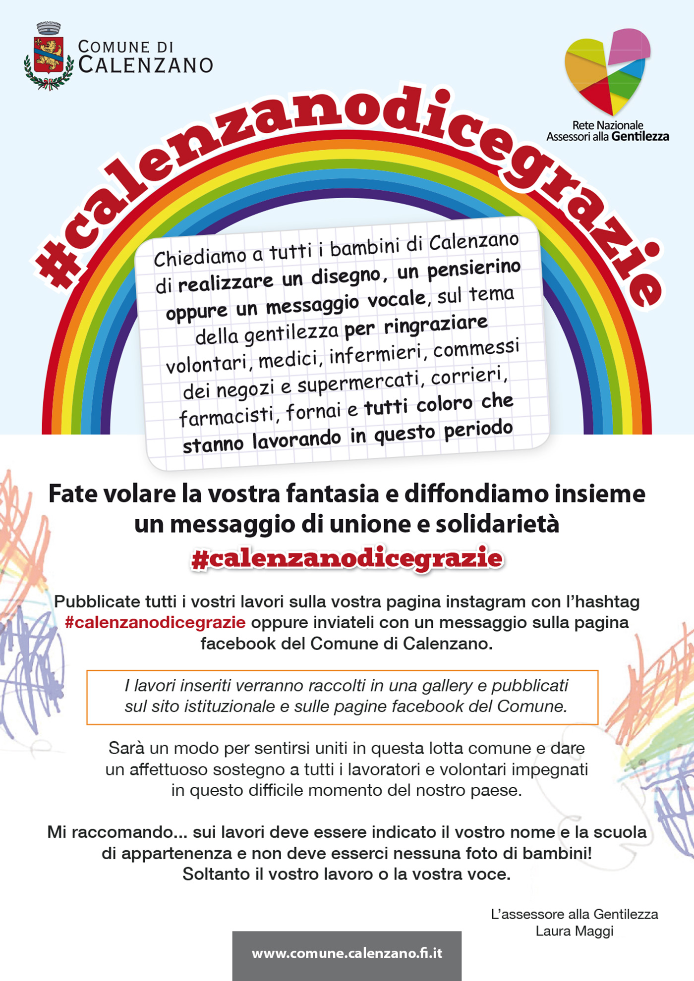 #Calenzanodicegrazie