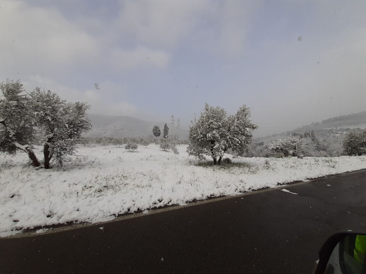 Neve sulla Sp 1 (San Donato in Fronzano)