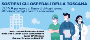 Coronavirus, raccolti 650mila euro grazie alla campagna “Sostieni gli ospedali toscani”