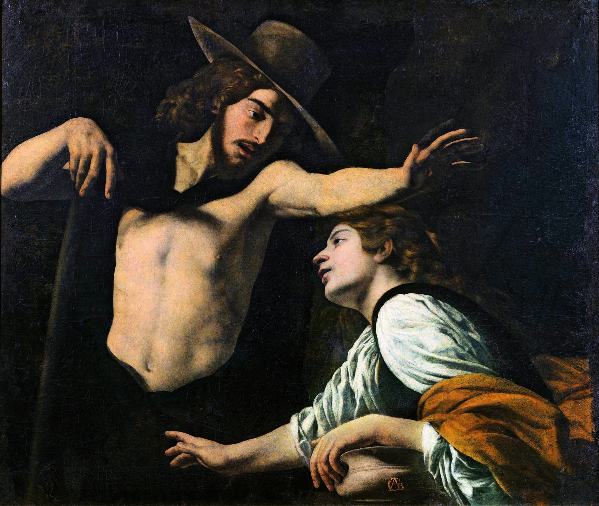 Museo di Palazzo Pretorio_Battistello Caracciolo Noli me tangere 1618 olio su tela cm 123x142