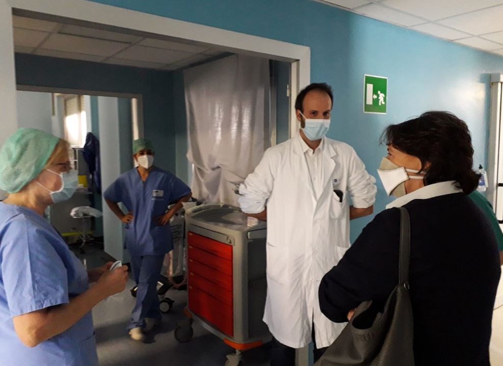L'assessore Saccardi all'ospedale di Borgo