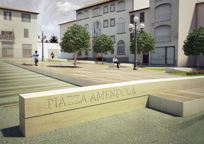 Nuova piazza Amendola di Fucecchio