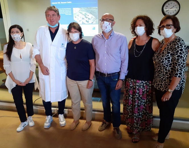 Partecipanti alla presentazione del progetto del nuovo pronto soccorso di Torregalli