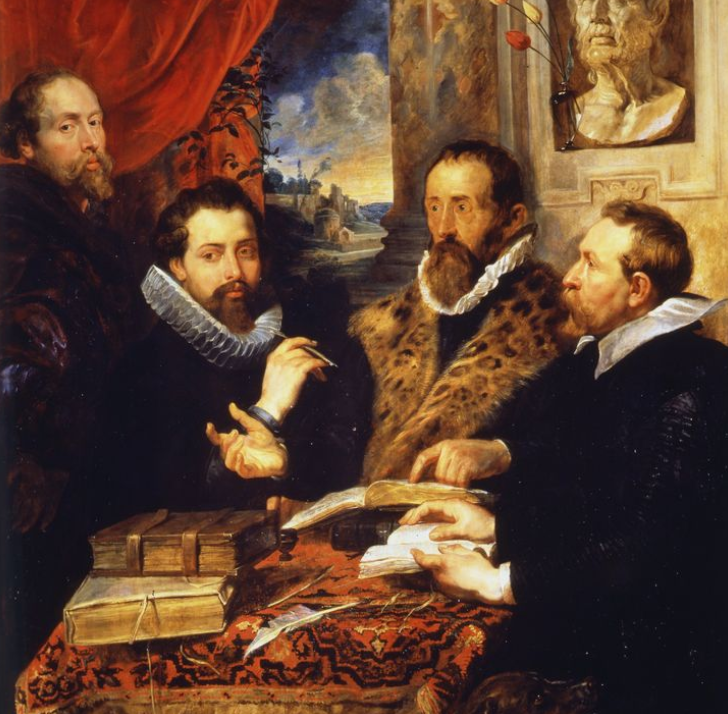 Pieter Paul Rubens, Autoritratto col fratello Philipp, Juste Lipse e Jan Woverius (I quattro filosofi), 1612 ca., Galleria Palatina, Palazzo (Immagine da pagina facebook Uffizi)