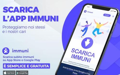Banner app Immuni