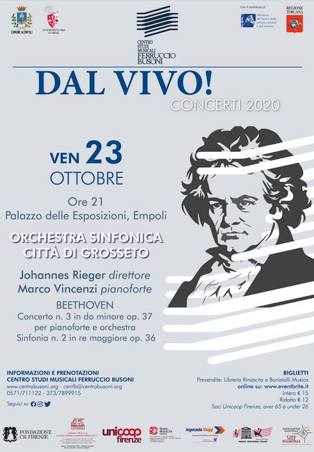 Manifesto concerto 'Dal Vivo' del 23 ottobre