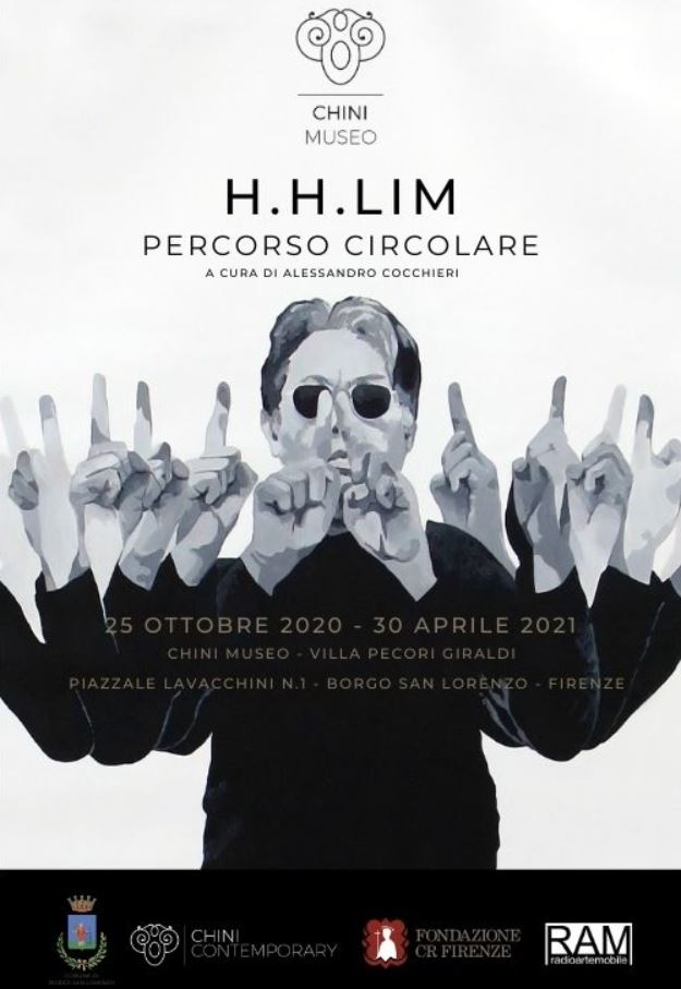 Mnifesto della mostra ' H.H. Lim Percorso circolare'