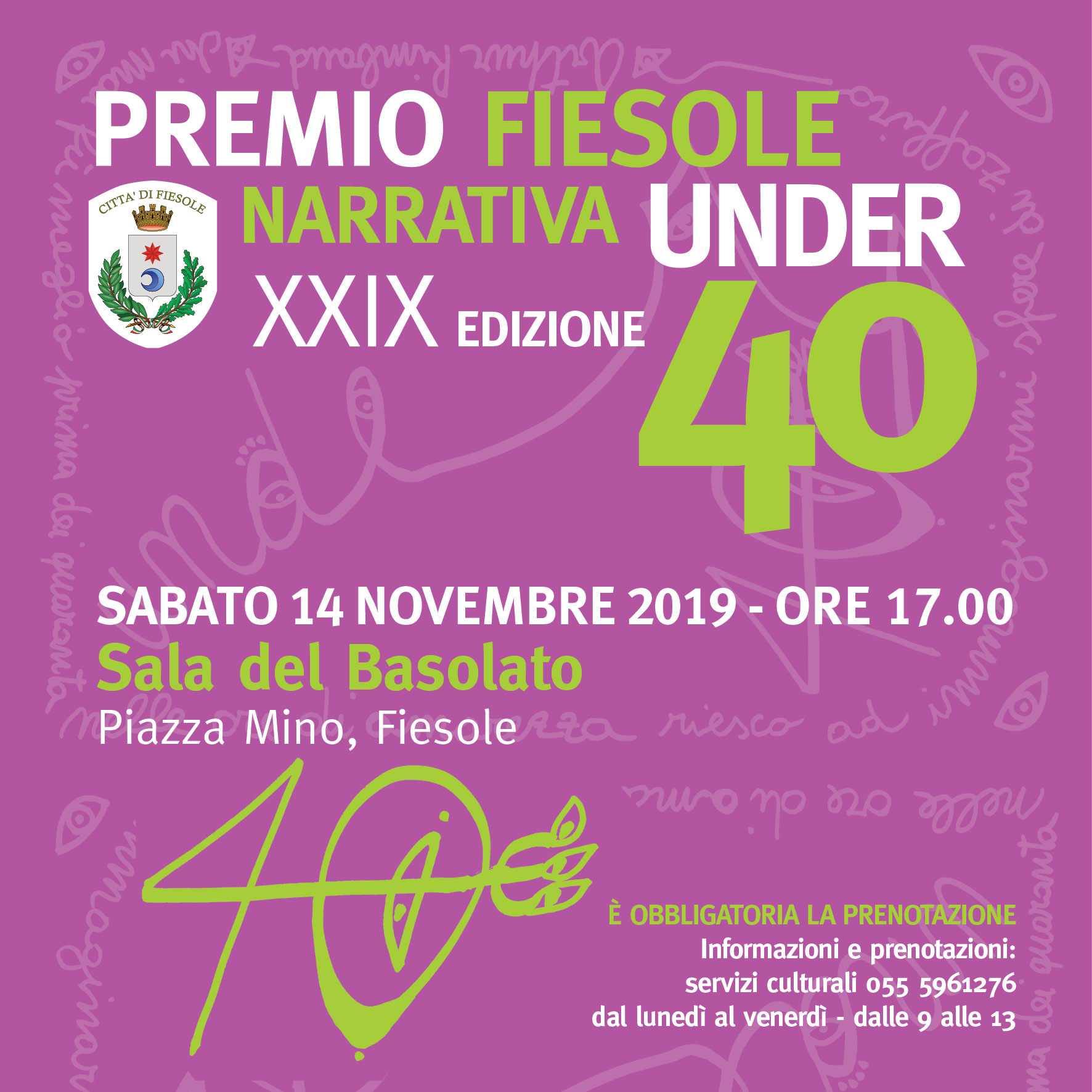 XXIX Premio Fiesole Narrativa Under 40