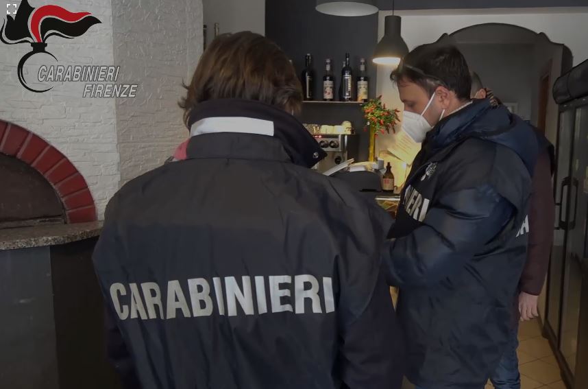 Sequestro della pizzeria a Montecatini
