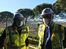 Eugenio Giani e Simona Rossetti in visita alla ex Enny a Cerreto Guidi